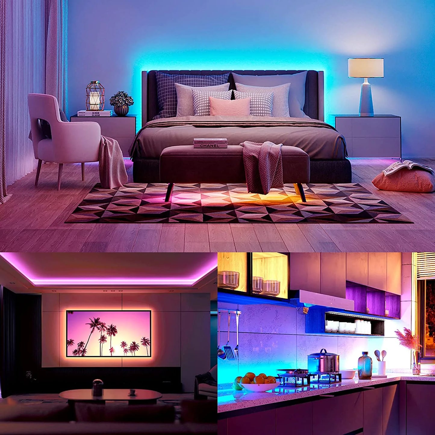 Indoor 33 Ft Smart Color Changing LED Strip Light